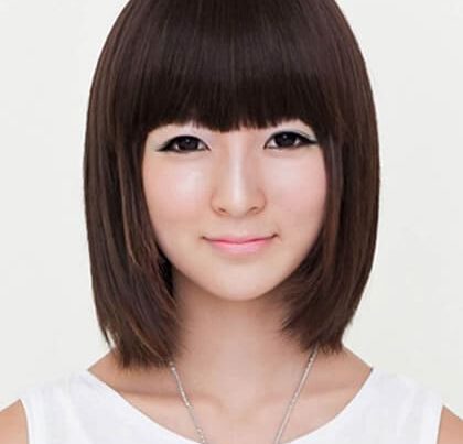 ทรงผมสั้นประบ่าตรงซอยปลายเก๋ๆสวยน่ารักเชียว